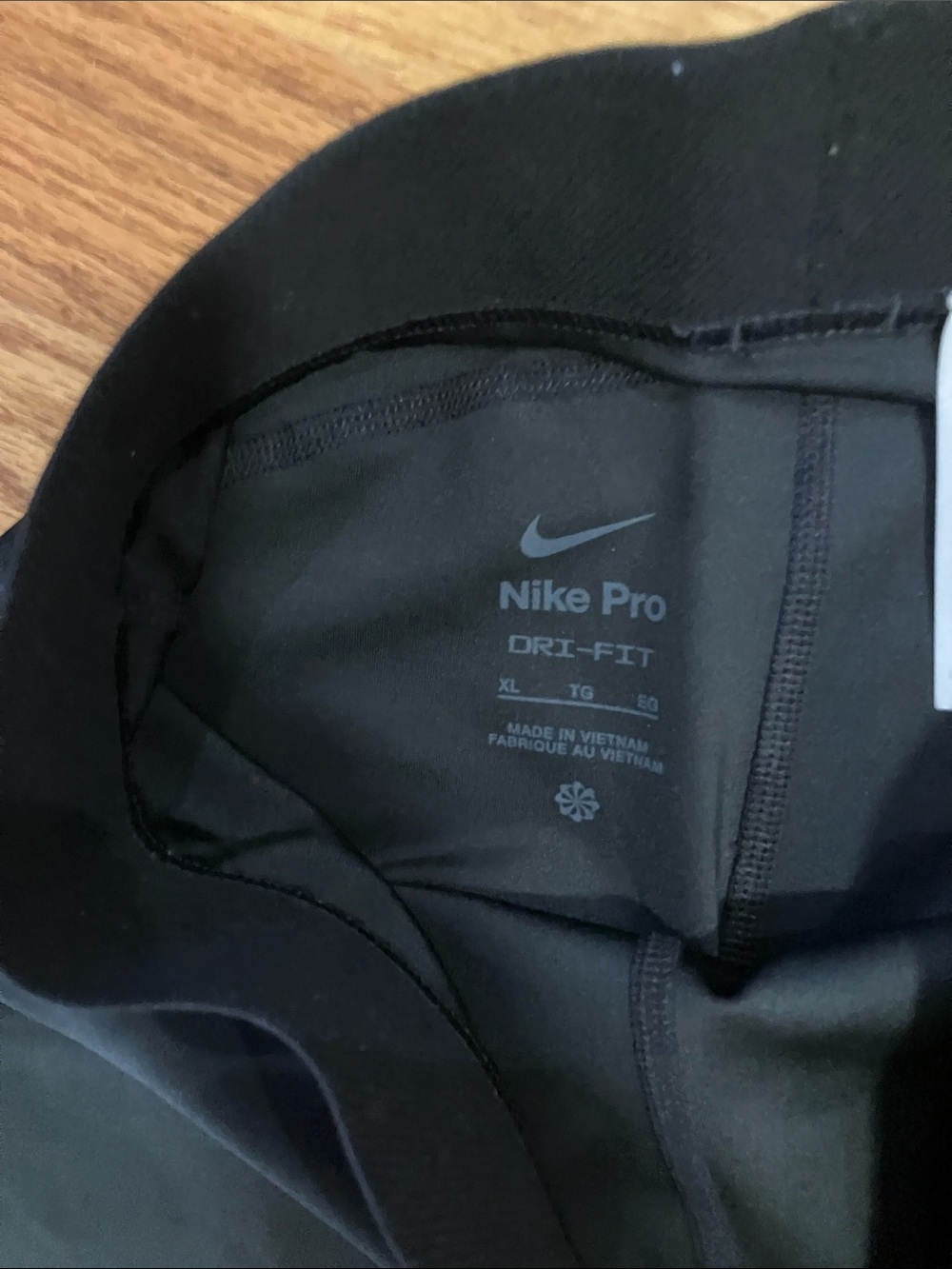 Nike Pro Women’s Black and Pink Pattern Legging and Black Legging Sz XL EUC - Picture 4 of 12